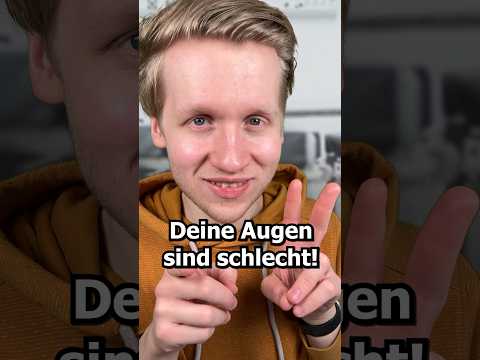Deine Augen sind schlecht! #asmr #relax #asmrsounds