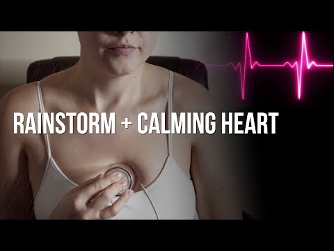 Happy Heartbeats During A Warm Rainstorm | Female Heartbeat ASMR