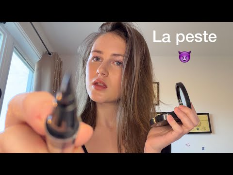 ASMR ROLEPLAY: La peste te maquille pour ton date…😈