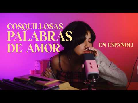 ASMR (En Español) ❤️​ Te escribo palabras de amor en mi MÁQUINA DE ESCRIBIR! Mi SAN VALENTÍN.