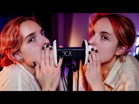 ASMR Gently Double Mouth Sounds for sleep 🛌 (3Dio, 4K)