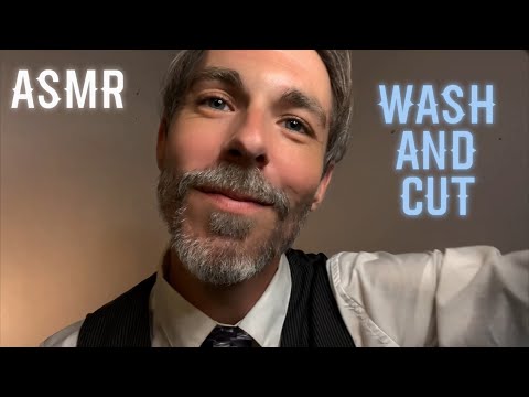 ASMR | Flirty Barber Washes & Cuts Your Hair💈(Realistic Roleplay)