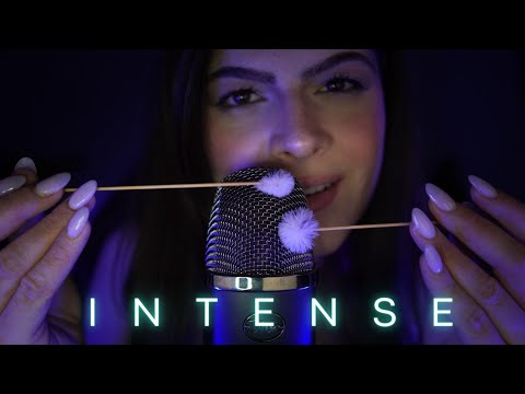 ASMR Intense Scratching & Brushing on Blue Yeti | 100% Tingles