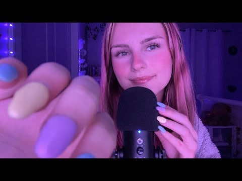 ASMR Invisible Scratching with Mouth Sounds + Hand Movements