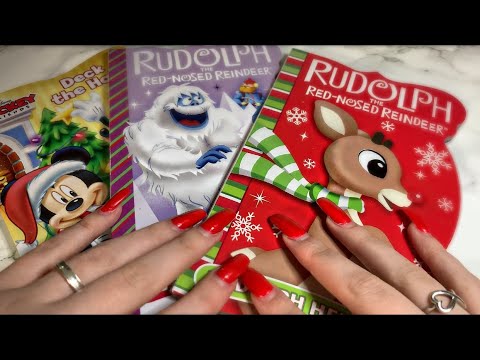 ASMR| BOOK TRACING AND LIGHT TAPPING (UP CLOSE & NO TALKING)