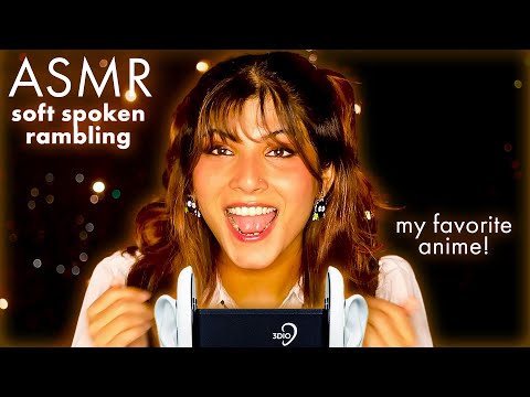 ASMR Sleep & Tingles | Soft-Spoken Favorite Anime series 🌙 Jinah Tells you her favorite Anime Shows