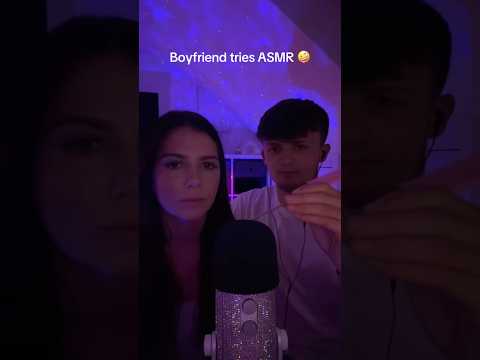 BF tries ASMR #asmr #relax #visualtingle #asmrtriggers #tingles #relaxationtechniques #satisfying