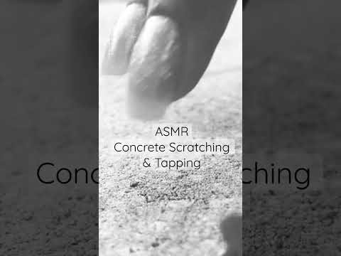 ASMR Concrete Scratching & Tapping #asmr #shorts