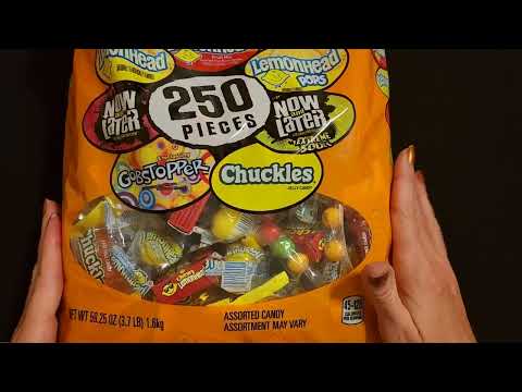 ASMR | Examining a Big Bag of Candy | Plastic Crinkles (Whisper)