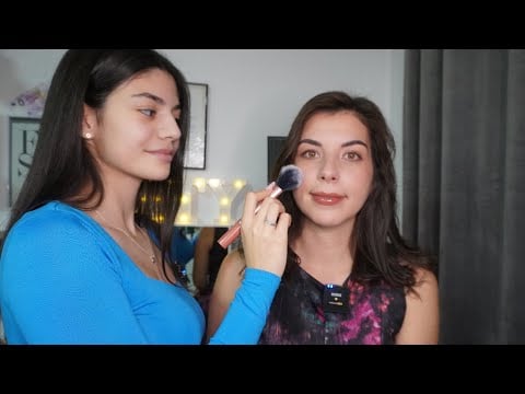 ASMR Holiday Makeup & Hair Styling | Relaxing Session & Cozy RolePlay, Soft Spoken