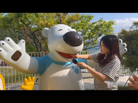 ASMR At the Playground with PORORO LOOPY Friends 🛝 / 100+ tingles / Tracing , Tapping , Scratching