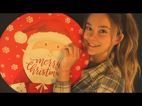 ASMR Secret Santa Unboxing!! 🎄🎁 Crinkles, Tapping, Ear To Ear Whispers & Sounds