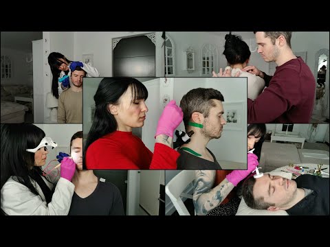 ASMR Compilation - Forehead Treatments / Sweater Care / Head Adjustments / Skin Exam / Physical Exam