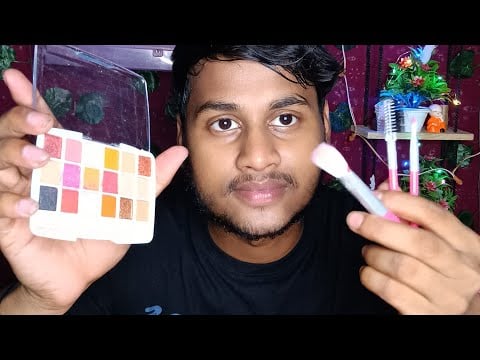 ASMR Fast Gently Doing your Skincare , Masssage And Makeup