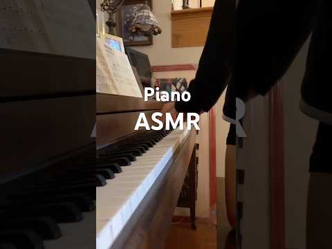Goth girl tries asmr on piano!🎹