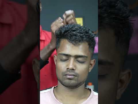 Old School Barber Tapping Scratching Head Massage ASMR | Neck Cracking #shorts #tapping #scratching