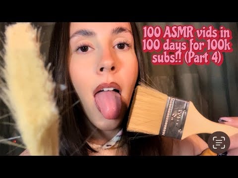 ASMR- Fast spit painting you for brain melting tingles🎨