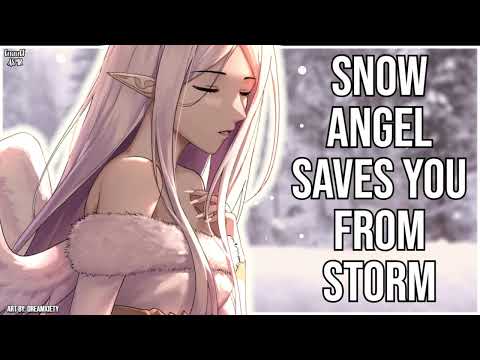3DIO ASMR | Snow Angel Cares for you in Storm ❄️🪽| Sleep Aid & Positive Affirmations