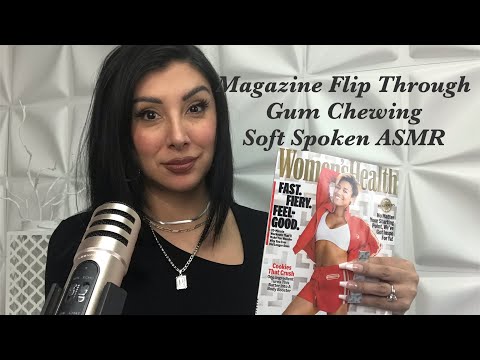 Womens Health Magazine Walk through ASMR/ soft spoken/ Gum Chewing