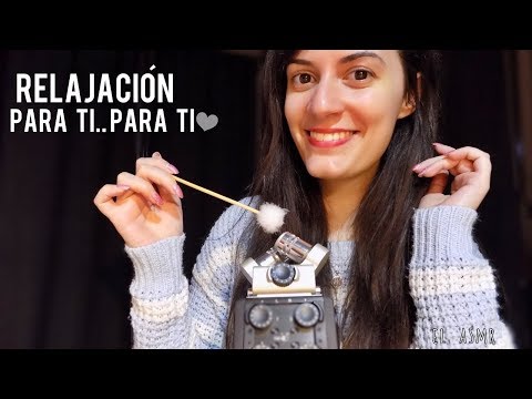 ♡ASMR español♡ RELAJACIÓN PARA TI..PARA TI♥ (agua,tickle,ear pick,cotton swabs,mariposas del sueño)