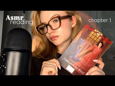 Whispered ASMR Reading “Gone with the Wind” | Soft Music & Cozy Vibes to Fall Asleep
