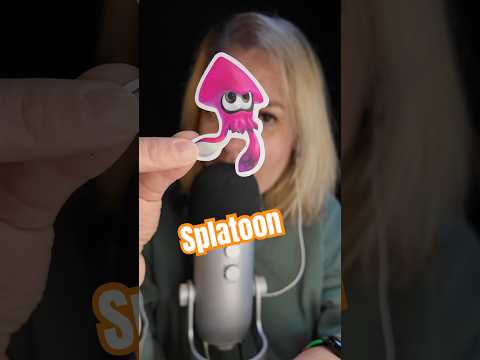 ASMR 🎮 Stickers Splatoon pour te détendre #asmrfr #shortasmr #asmrshorts
