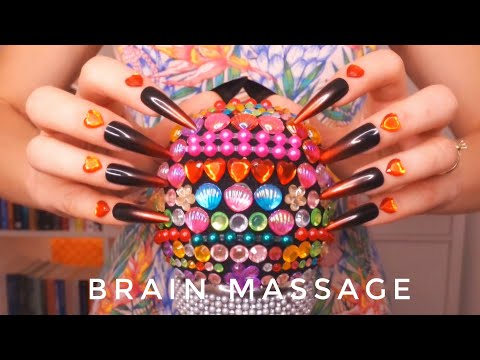 ASMR BRAIN Massage 🌟Sponge Sounds, Mic Scratching, Layered Sounds, Mic Tapping, Crinckle Sounds