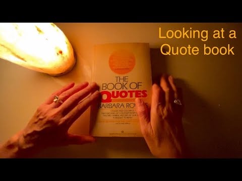Quotes Book Flip Through ~ ASMR Soft Spoken