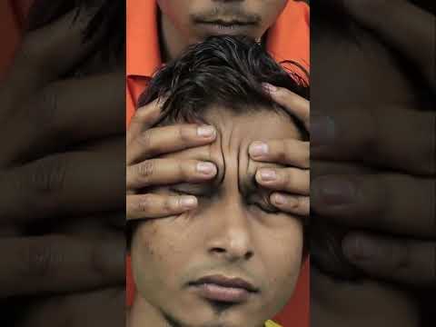 satisfying neck crack ,beard scratching and forehead massage asmr #shorts