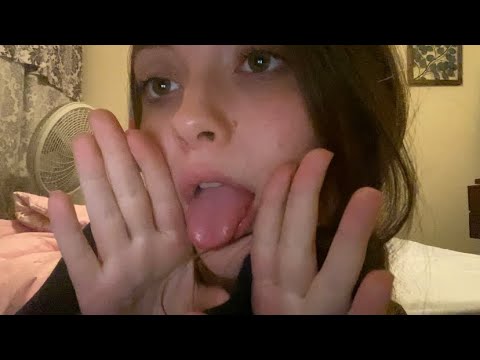 ASMR | LENS LICKING/FOGGING, SPIT PAINTING, BODY TRIGGERS, + MORE 👅🦴💦