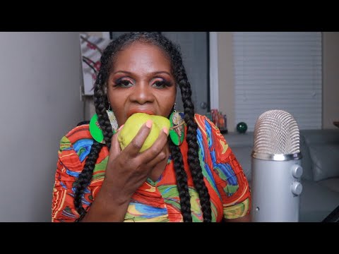 CRUNCHY PEAR ASMR EATING SOUNDS