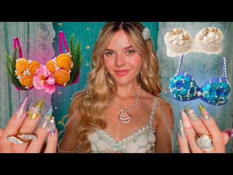 ASMR Mermaid Bra Boutique Roleplay 🐚🐬 (shells, pearls, measuring you, designing)