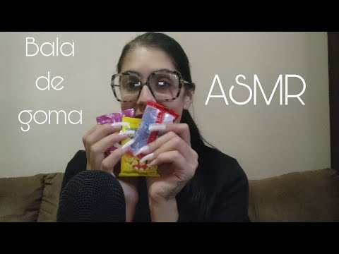 ASMR | COMENDO BALA FINI COM MUITO SOM DE MASTIGAÇÃO 🍬 #mastigação #mouthsounds