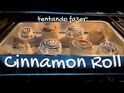Tentei fazer cinnamon roll (e ficou INCRÍVEL)