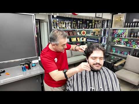 Relax with your ASMR sleep friend Munur Onkan: hair and beard trimming, seat Massage, and Skin Care.