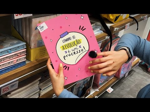 ASMR NO SHOPPING- sons de papelaria que dão arrepios 😴 