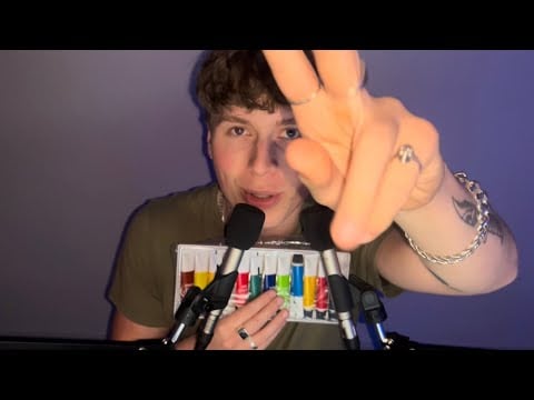 ASMR - Spit Painting Your Face Until You Fall Asleep (Binaural Audio)