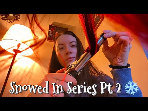 ASMR Doing Your Hair While Snowed In (Series Pt 2) | rummaging & brushing sounds