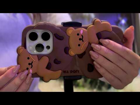 ASMR iPhone Camera Tapping & Scratching | Addictive Sounds 📸✨ (with BGM)