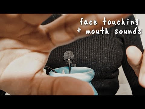 ASMR Sensitive Mouth & Breathing Sounds + Face Touching For Sleep/Relaxation