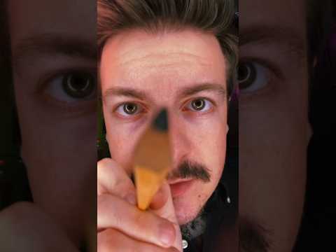#asmr Shaving Your Eyebrows Off & Drawing On New Ones #visualasmr #raeasmr #asmrshorts #upcloseasmr