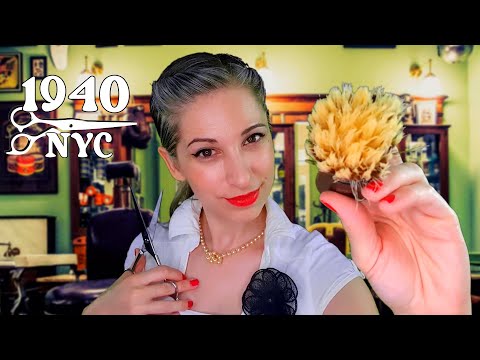 ASMR |💈 Barbería New York | Afeitado en 1940 | Roleplay realista | SususrrosdelSurr