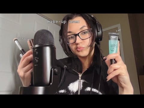 what’s in my make-up bag asmr 🧚🏼‍♀️| tapping, scratching, handling, rambles