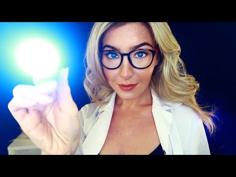 ASMR AWKWARDLY FLIRTY EYE EXAMINATION 👀(With lots of tingly tests!)