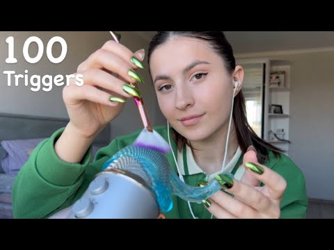 Asmr 100 triggers in 10 minutes 🪐Asmr sleep 😴 #asmr #asmrsleep #asmrtriggers