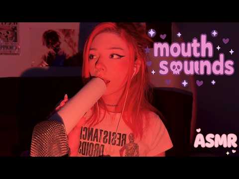 ASMR gentle tapping and mouth sounds no talking - SweetieAmonetASMR