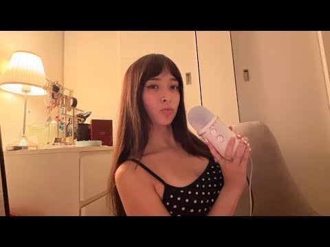 ASMR Close-Up Clicky Inhaled Whisper Ramble