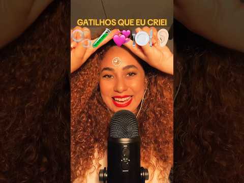 Gatilhos que eu criei #asmr #asmrcenourinha #visualtingle #relax
