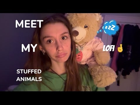 ASMR scratching my stuffies 🧸🫶 ending with counting sheep to knock you out guaranteed 🥳