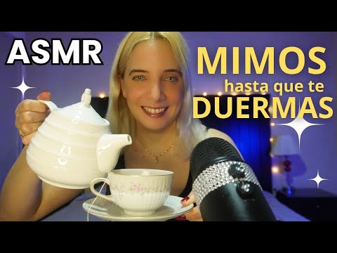 ASMR preparo TÉ y te hago MIMOS para DORMIR 😴💤
